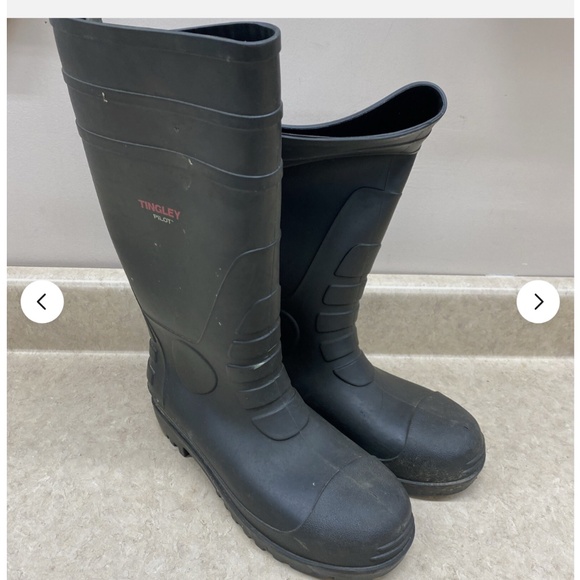 Mens TINGLEY Pilot Rubber Work Rain Boots US 9 Waterproof - Picture 2 of 3